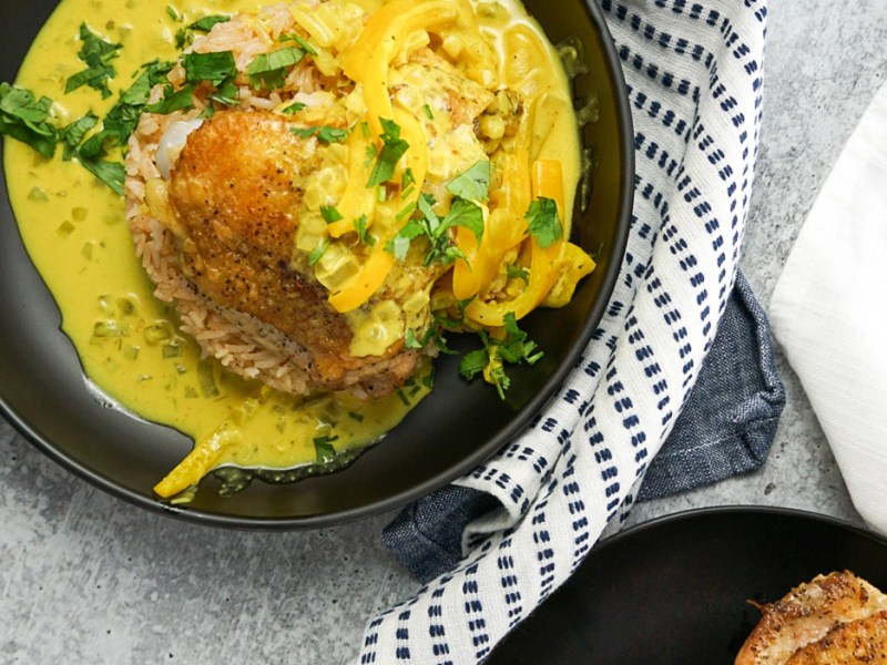 Crispy Chicken with Thai Coconut&nbsp;Sauce